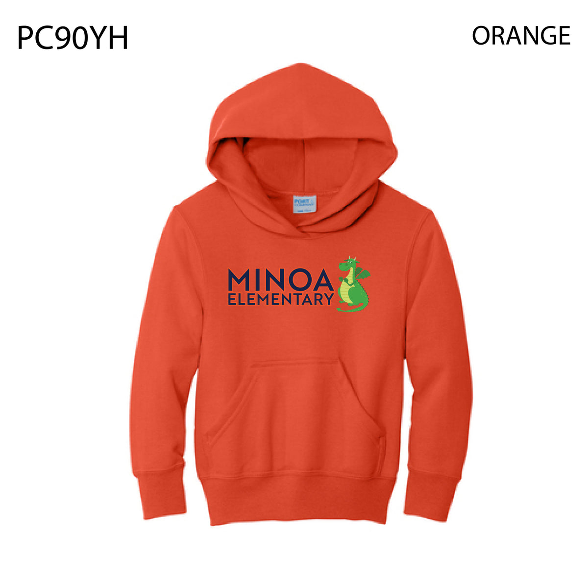 Port & Company® Youth Core Fleece Pullover Hooded Sweatshirt - Minoa Dragon
