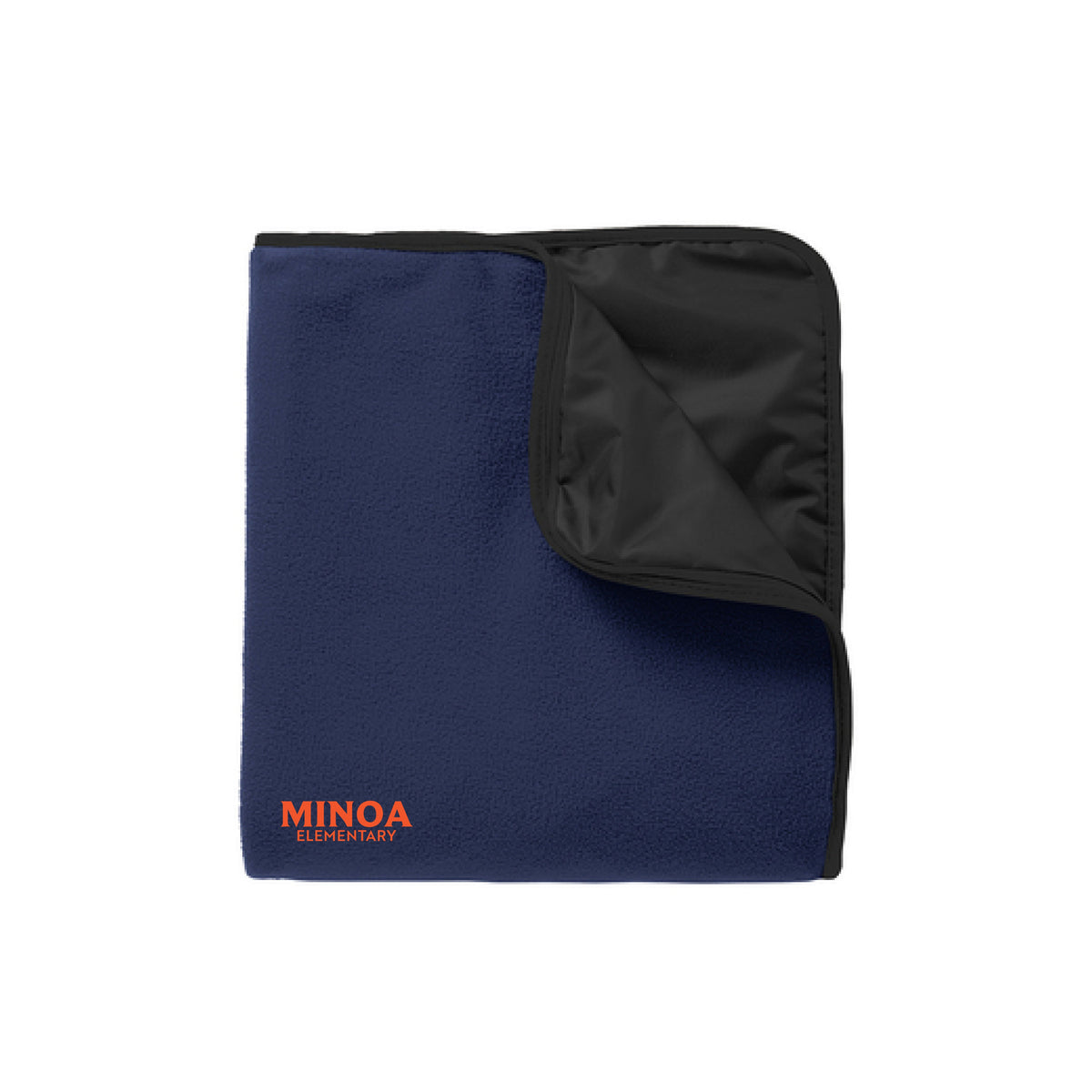 Port Authority® Fleece & Poly Travel Blanket - Minoa Elementary