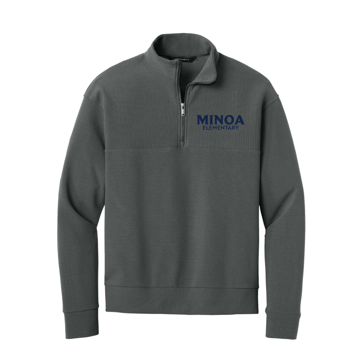 Mercer+Mettle® Linear Texture 1/4-Zip - Minoa Elementary