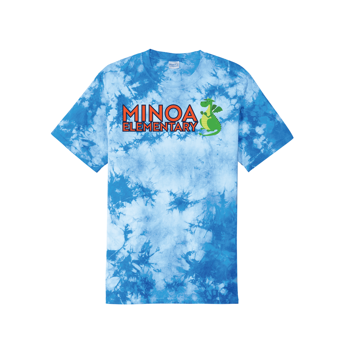 Port & Company ® Youth Crystal Tie-Dye Tee - Minoa Dragon