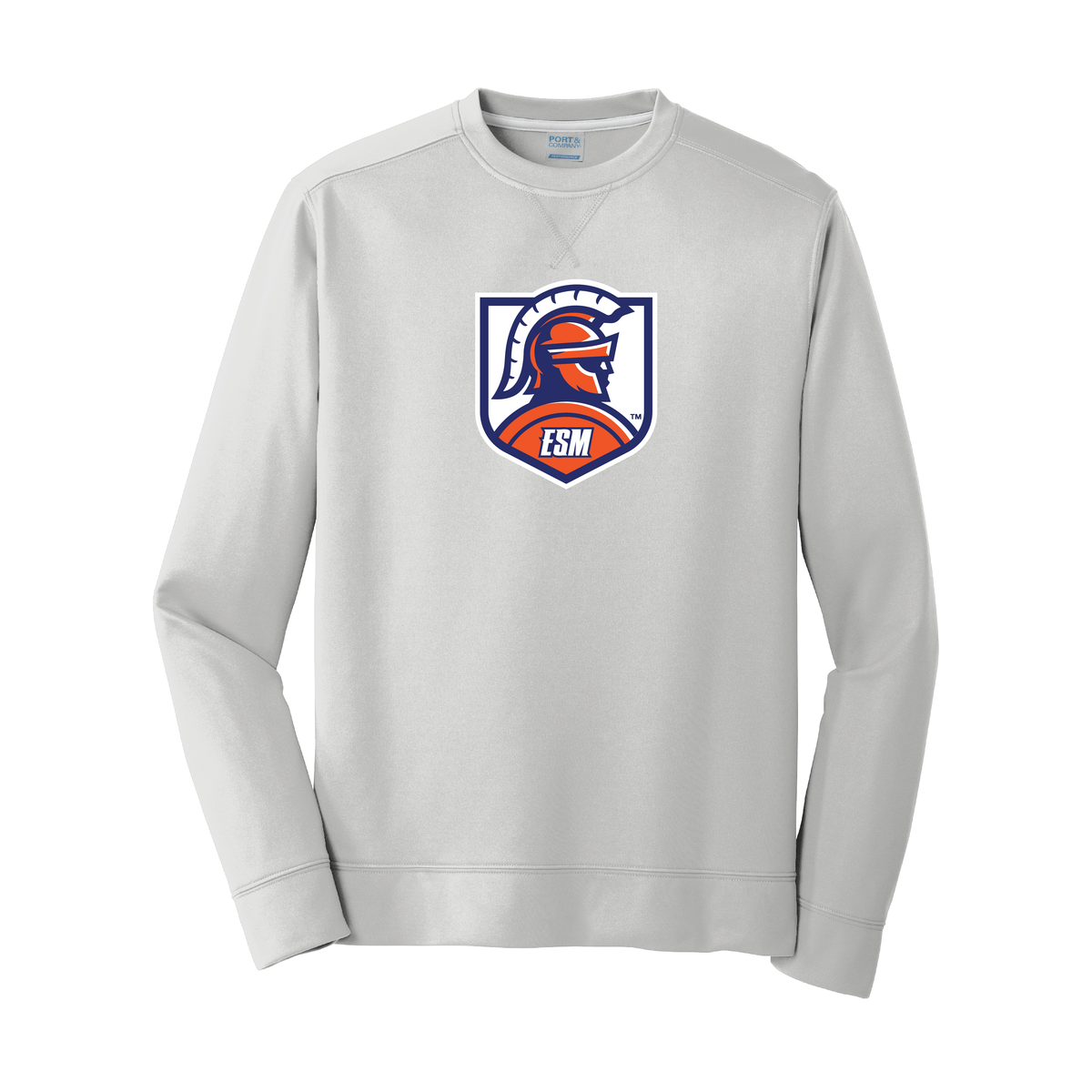 Port & Company® Performance Fleece Crewneck Sweatshirt - Spartan Crest