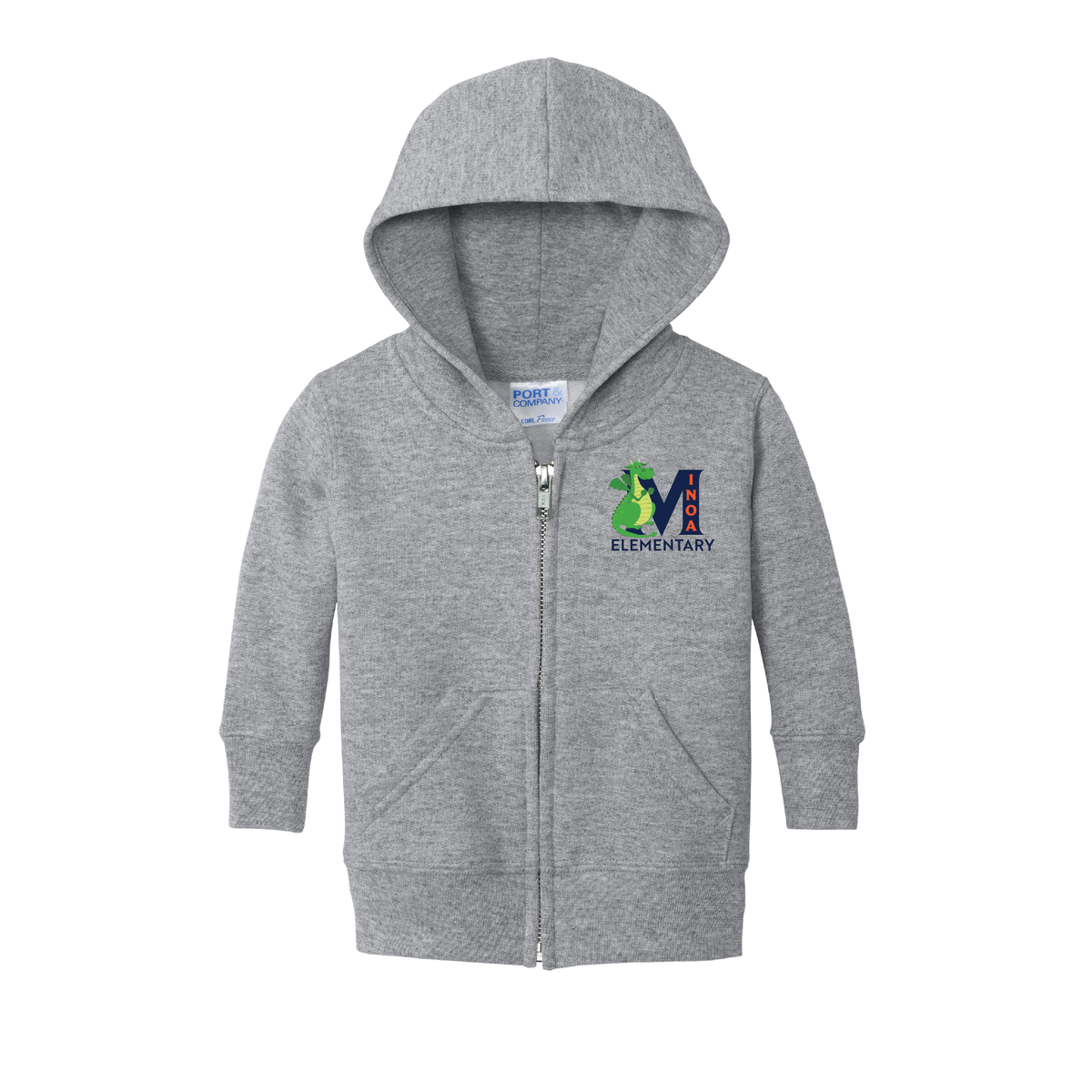 Port & Company® Infant Core Fleece Full-Zip Hooded Sweatshirt - Dragon M