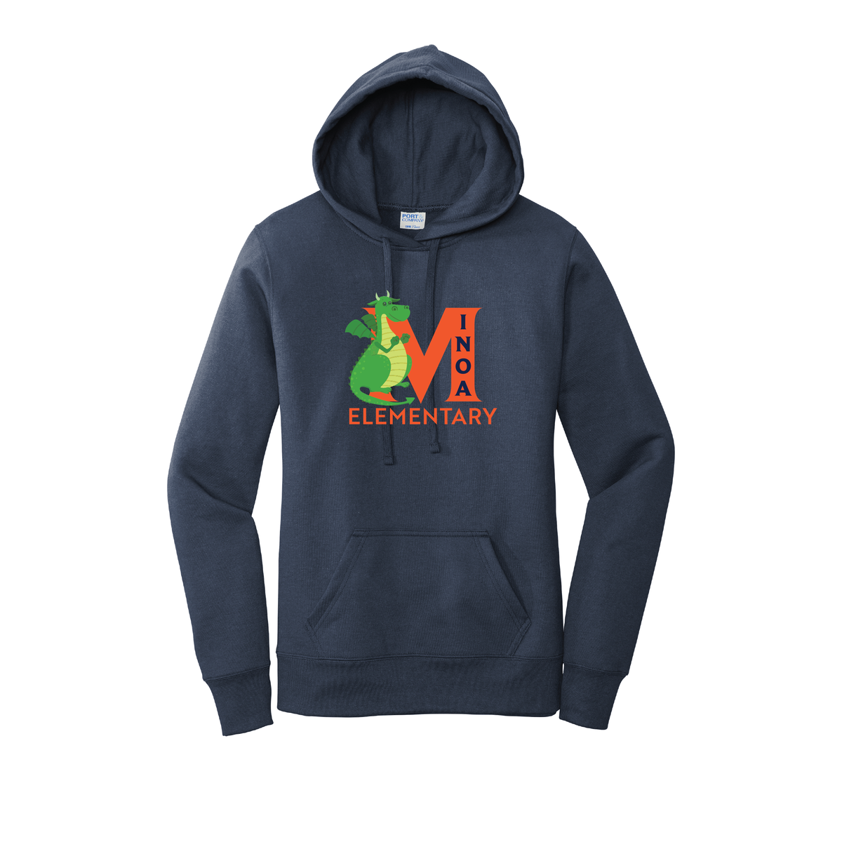 Port & Company® Women's Core Fleece Pullover Hooded Sweatshirt - Dragon M