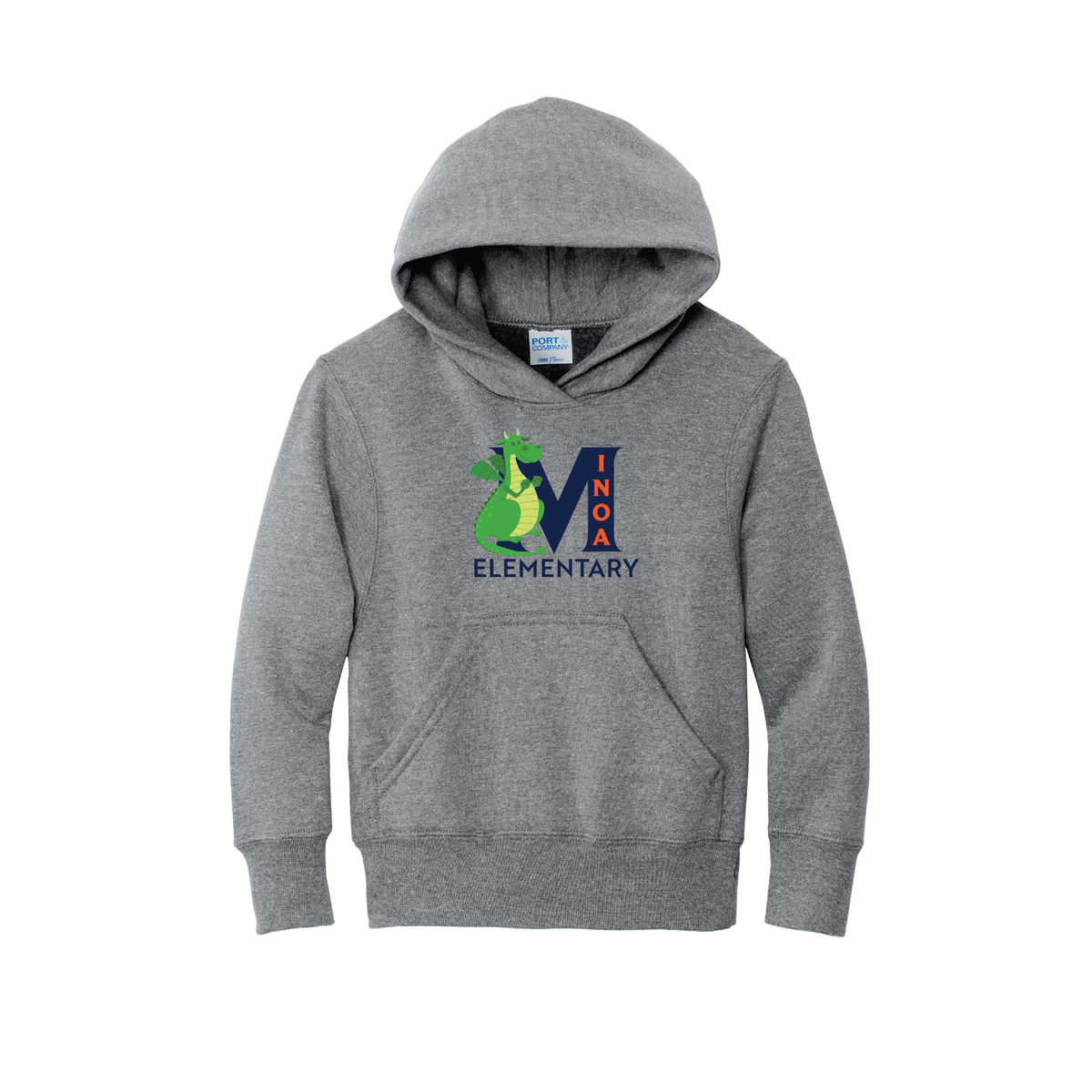 Port & Company® Youth Core Fleece Pullover Hooded Sweatshirt - Dragon M