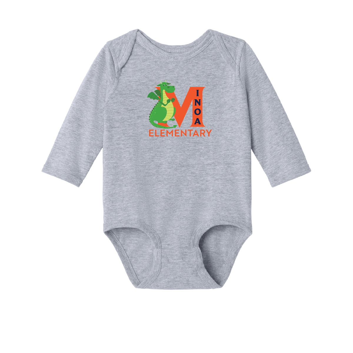 Rabbit Skins™ Infant Long Sleeve Jersey Bodysuit - Dragon M