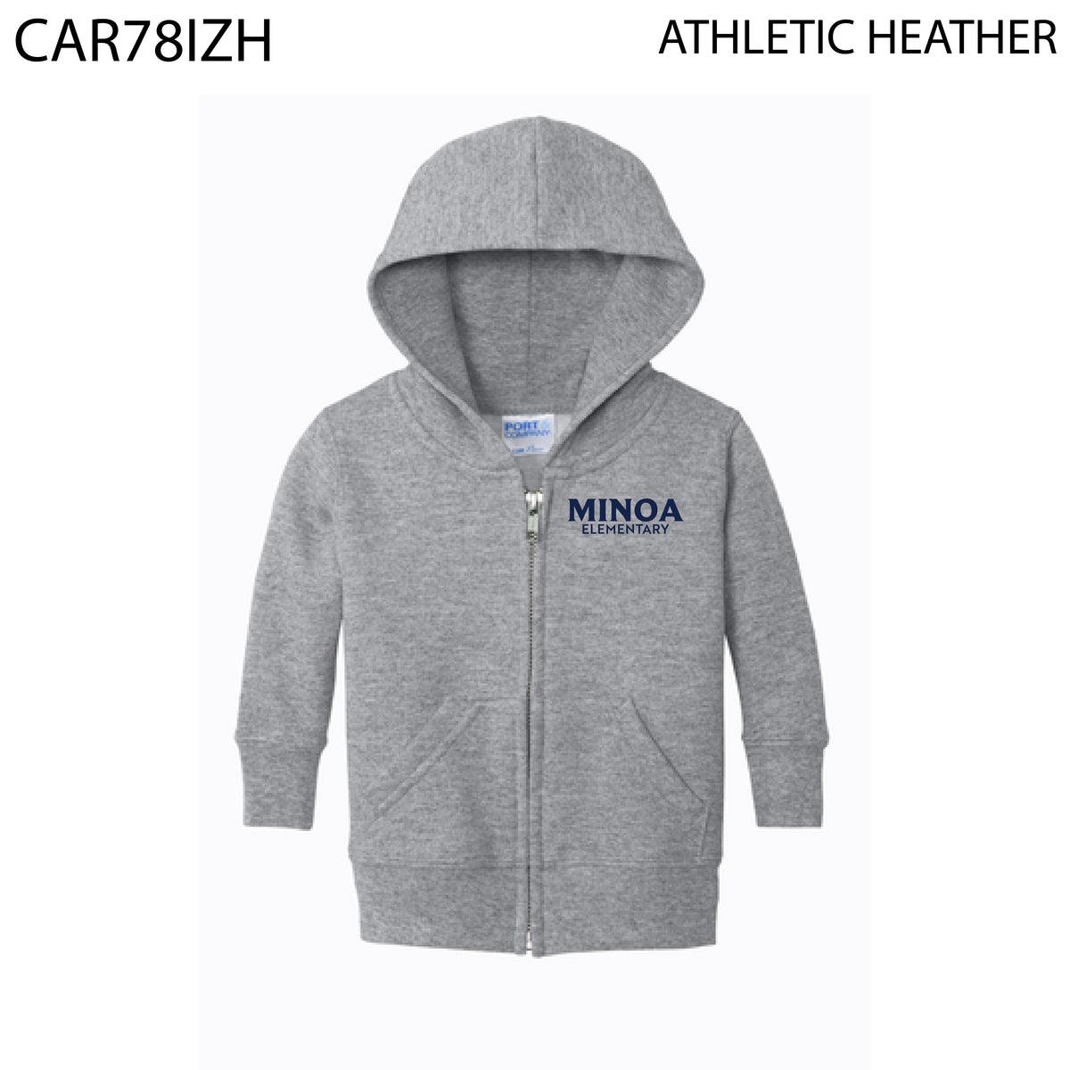 Port & Company® Infant Core Fleece Full-Zip Hooded Sweatshirt - Minoa Elementary
