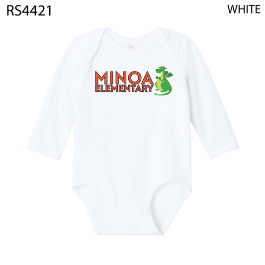 Rabbit Skins™ Infant Long Sleeve Jersey Bodysuit - Minoa Dragon