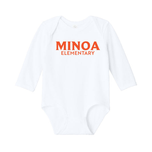 Rabbit Skins™ Infant Long Sleeve Jersey Bodysuit - Minoa Elementary