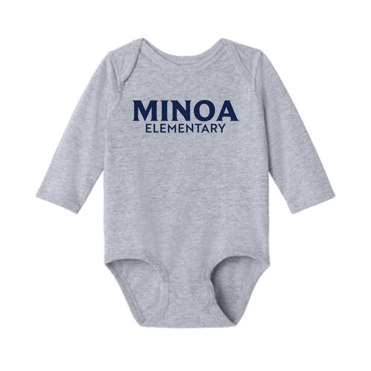 Rabbit Skins™ Infant Long Sleeve Jersey Bodysuit - Minoa Elementary