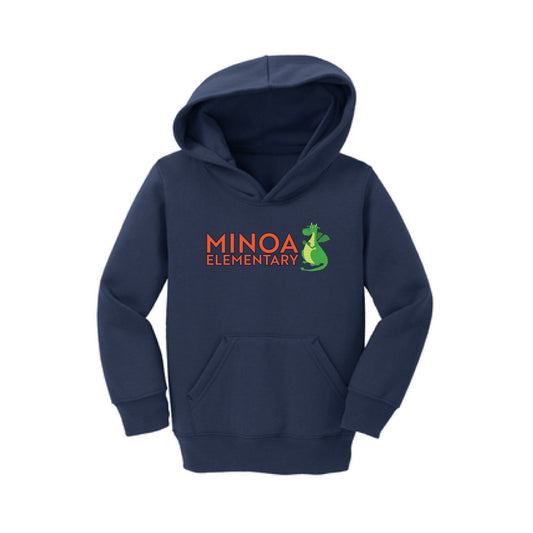 Port & Company® Toddler Core Fleece Pullover Hooded Sweatshirt - Minoa Dragon