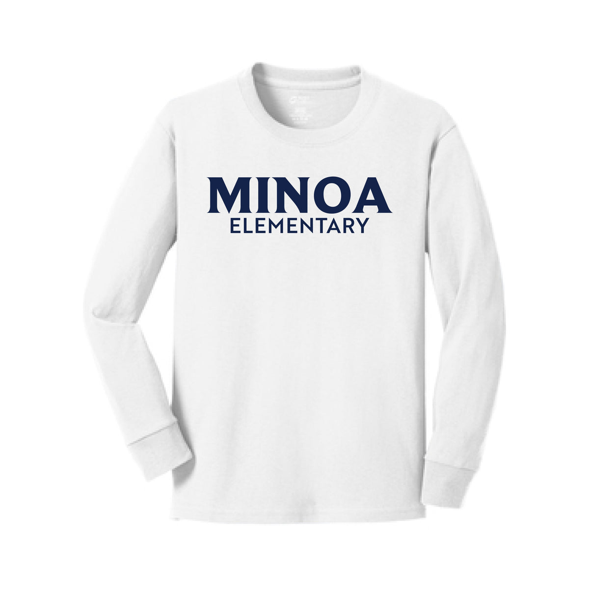 Port & Company® Youth Long Sleeve Core Cotton Tee - Minoa Elementary