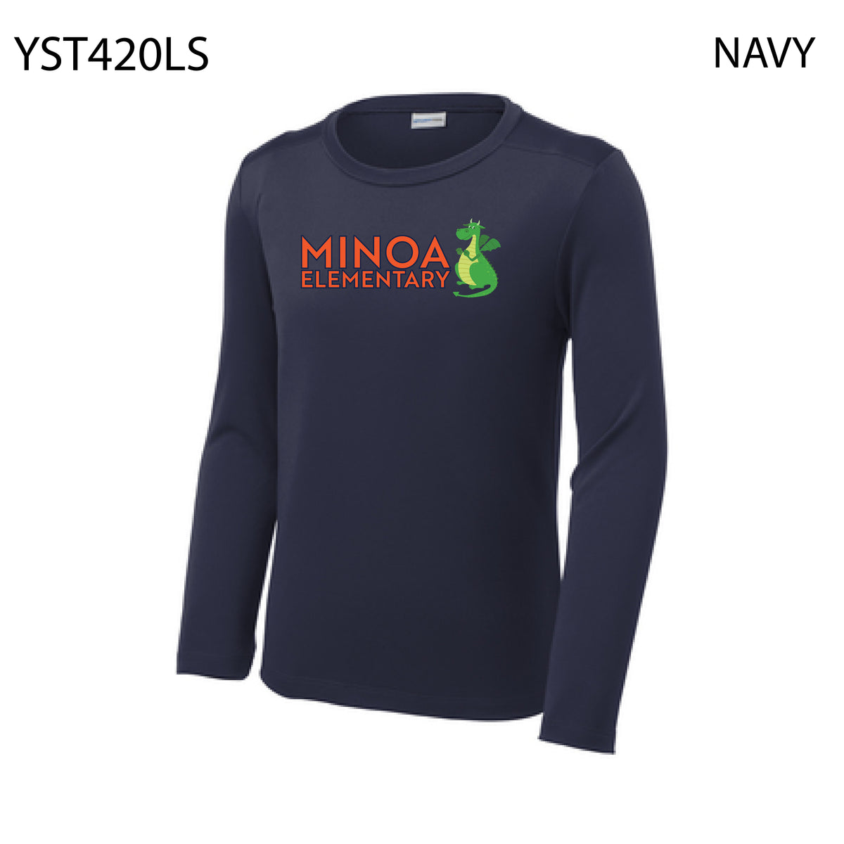 Sport-Tek ® Youth Posi-UV ® Pro Long Sleeve Tee - Minoa Dragon