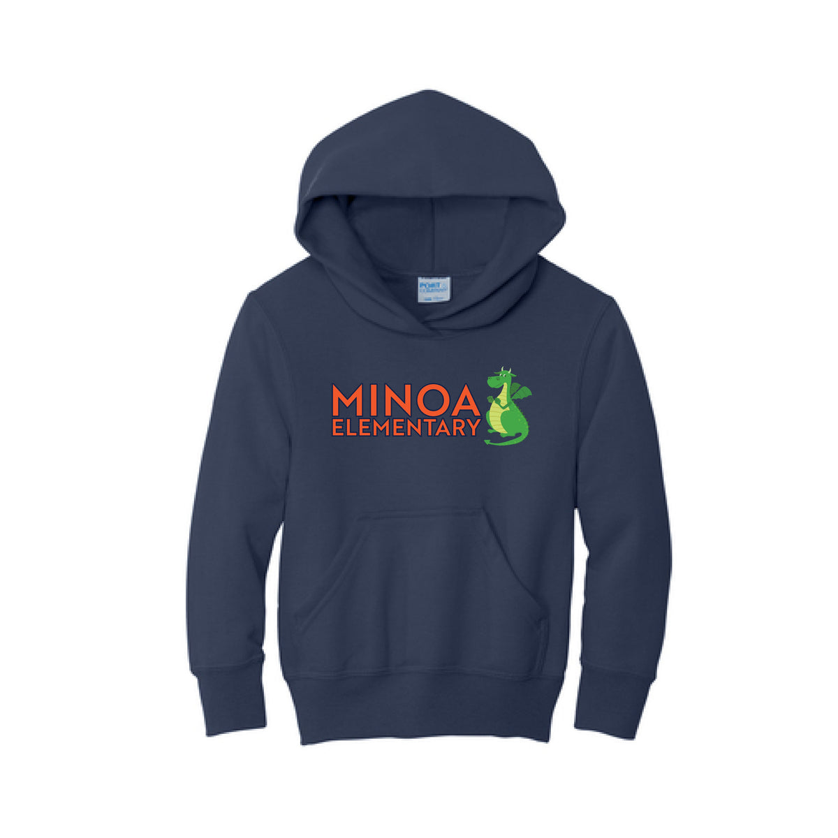 Port & Company® Youth Core Fleece Pullover Hooded Sweatshirt - Minoa Dragon
