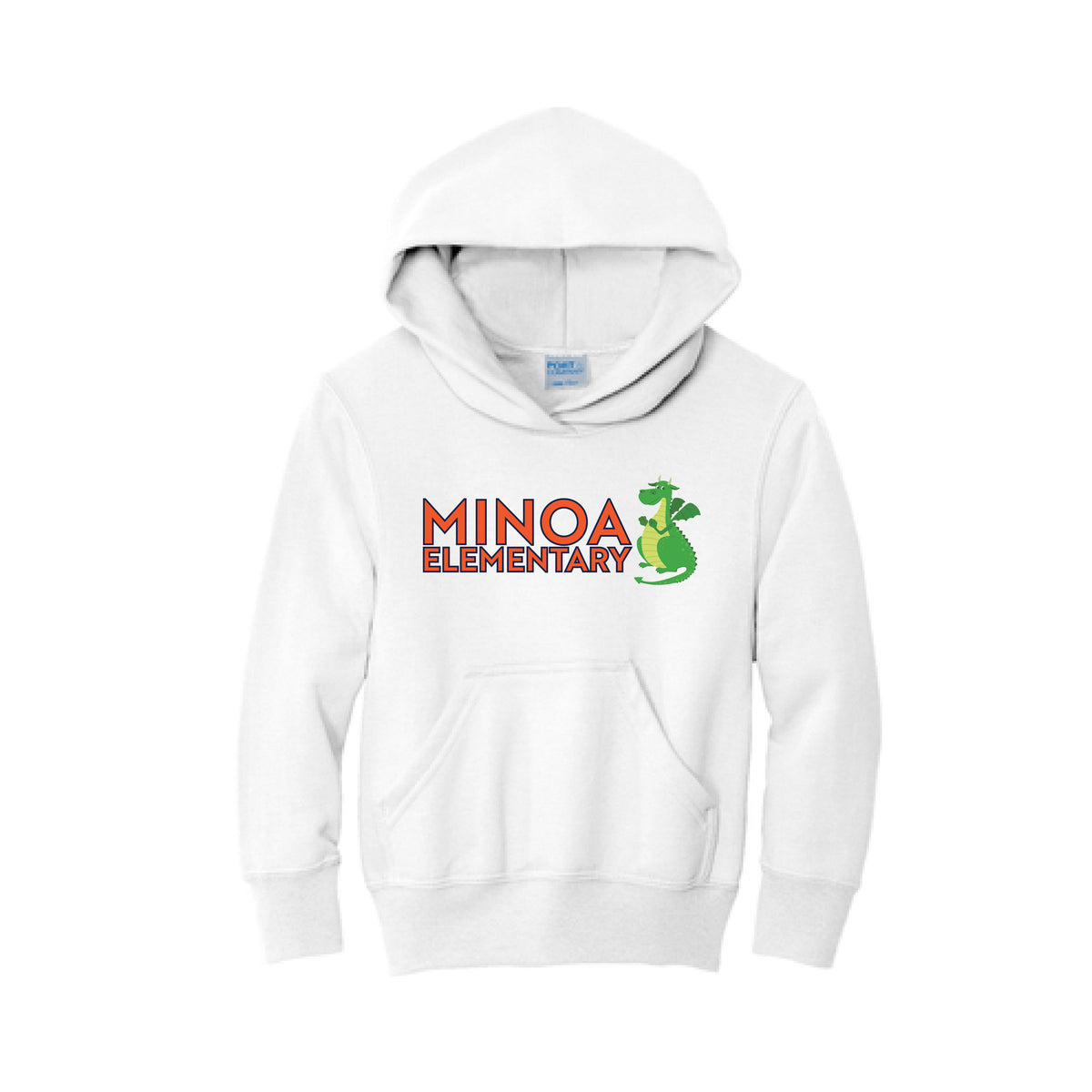 Port & Company® Youth Core Fleece Pullover Hooded Sweatshirt - Minoa Dragon