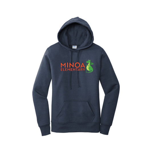 Port & Company® Women's Core Fleece Pullover Hooded Sweatshirt - Minoa Dragon