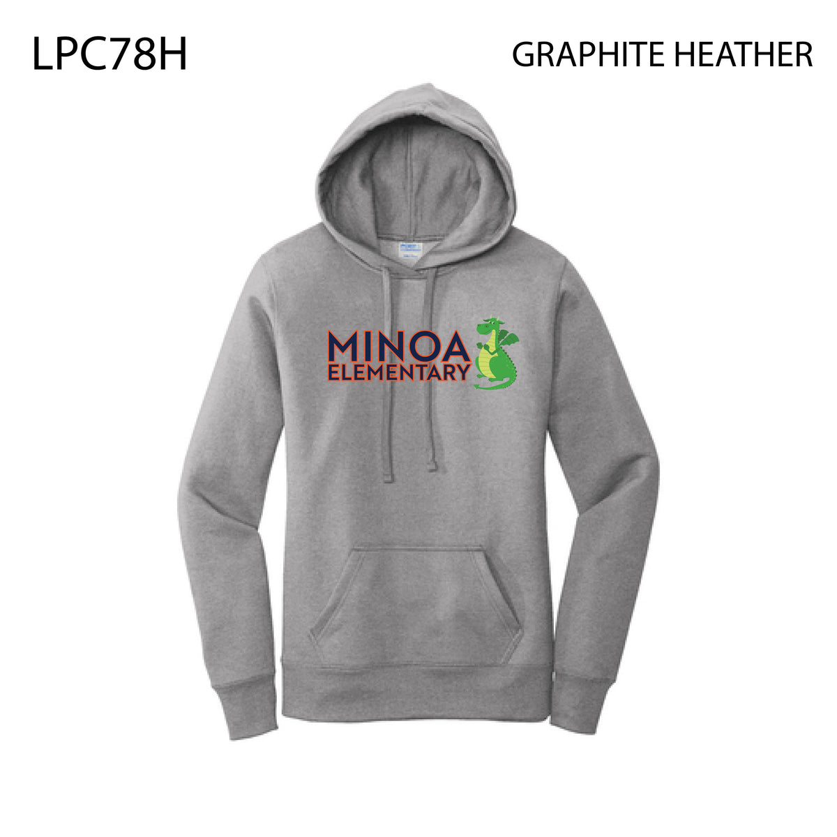 Port & Company® Women's Core Fleece Pullover Hooded Sweatshirt - Minoa Dragon
