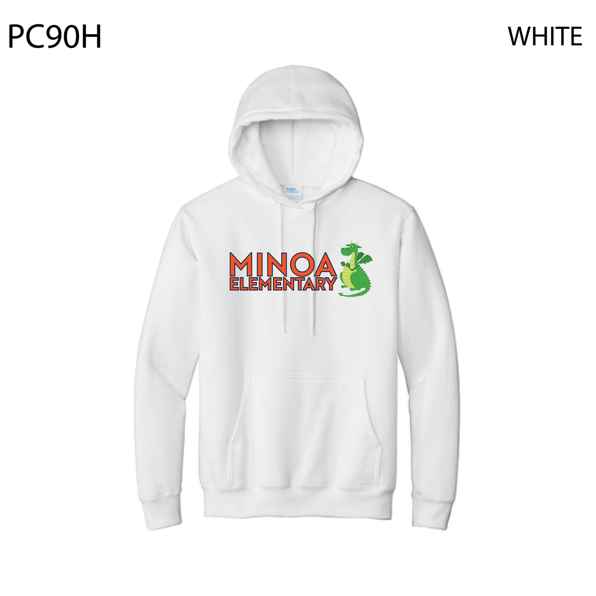 Port & Company® Essential Fleece Pullover Hooded Sweatshirt - Minoa Dragon