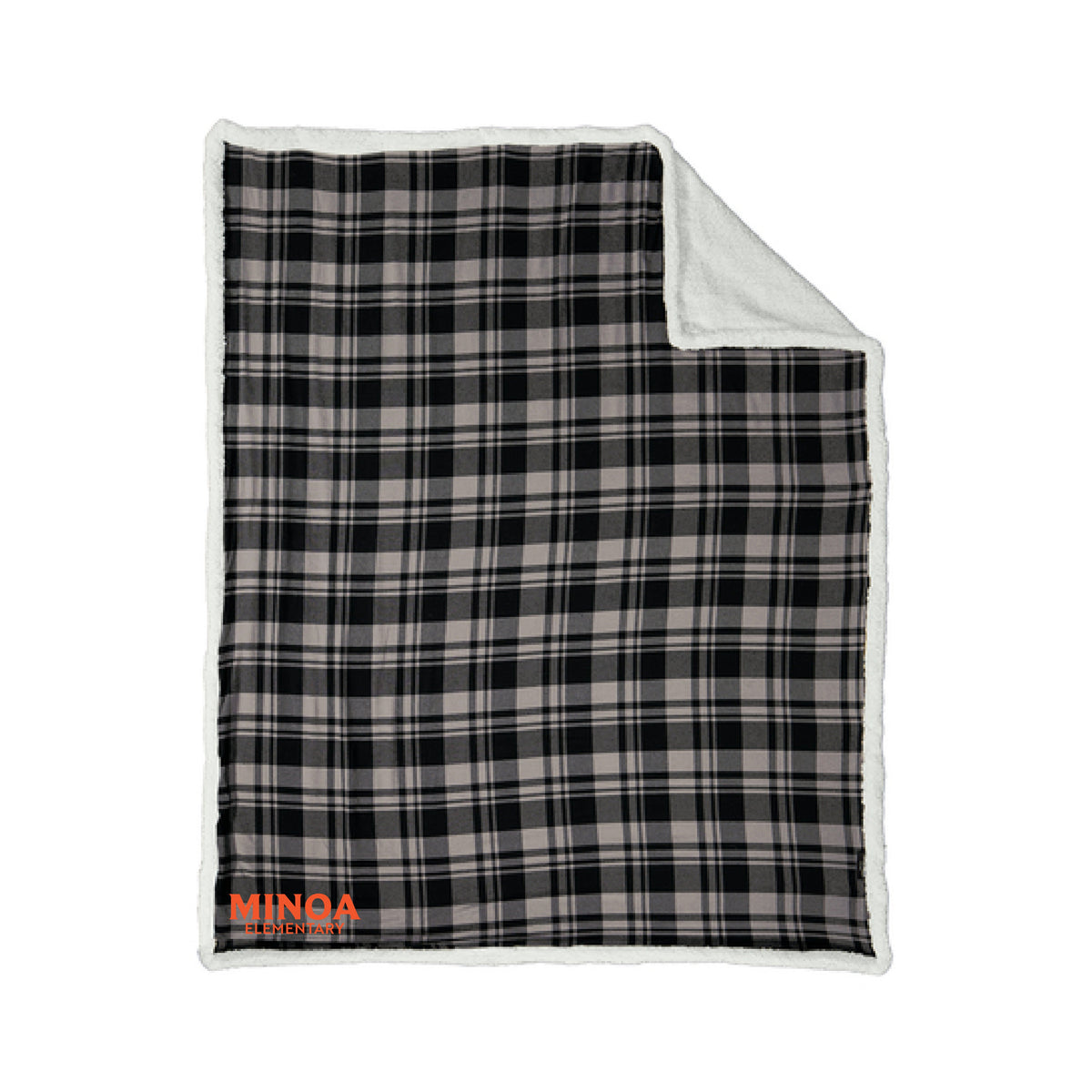 Port Authority ® Flannel Sherpa Blanket - Minoa Elementary