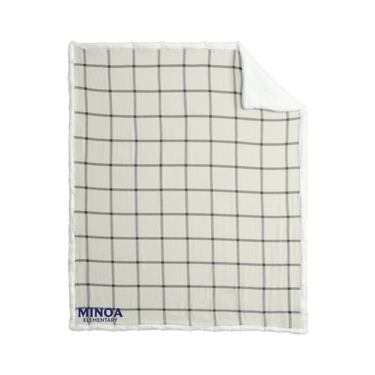 Port Authority ® Flannel Sherpa Blanket - Minoa Elementary