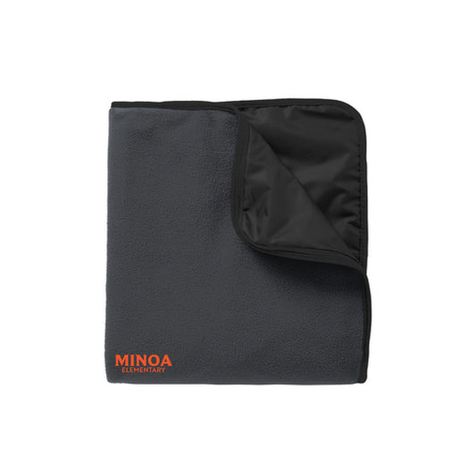 Port Authority® Fleece & Poly Travel Blanket - Minoa Elementary