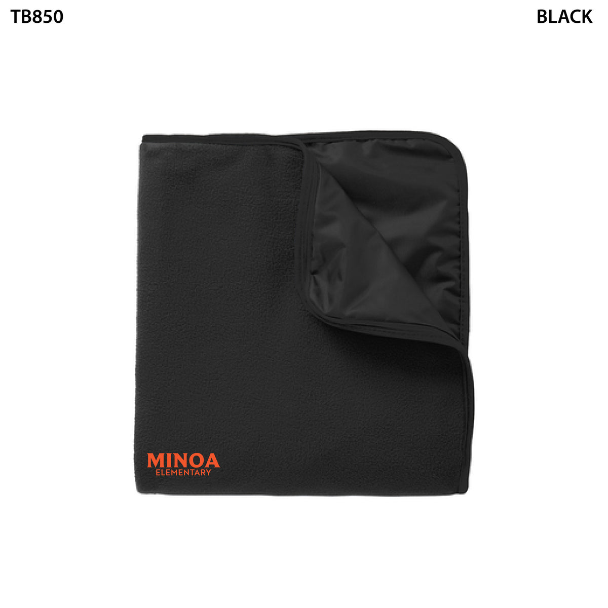 Port Authority® Fleece & Poly Travel Blanket - Minoa Elementary