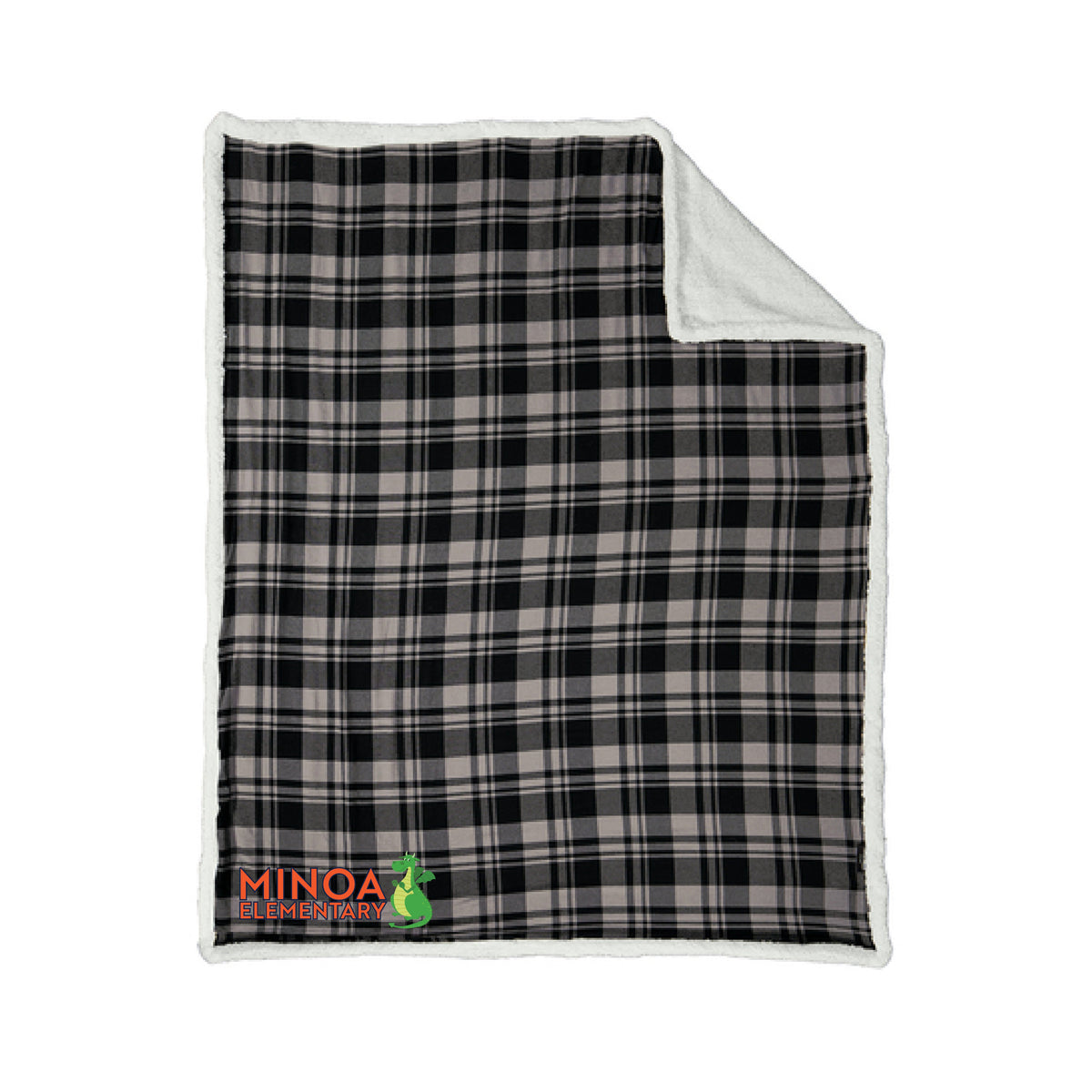 Port Authority ® Flannel Sherpa Blanket - Minoa Dragon