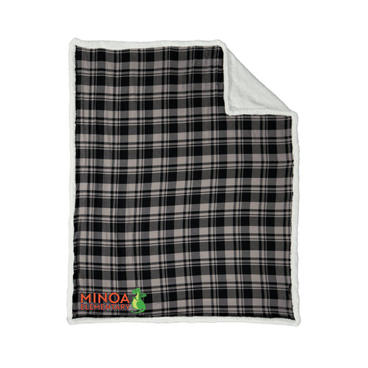 Port Authority ® Flannel Sherpa Blanket - Minoa Dragon