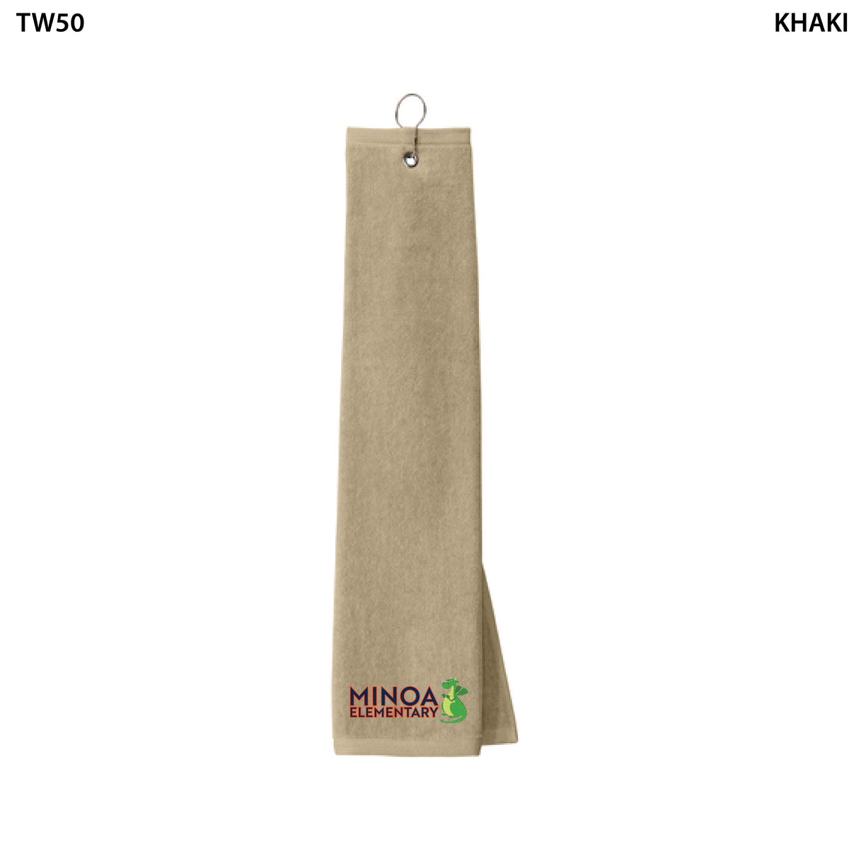 Port Authority® Grommeted Tri-Fold Golf Towel - Minoa Dragon
