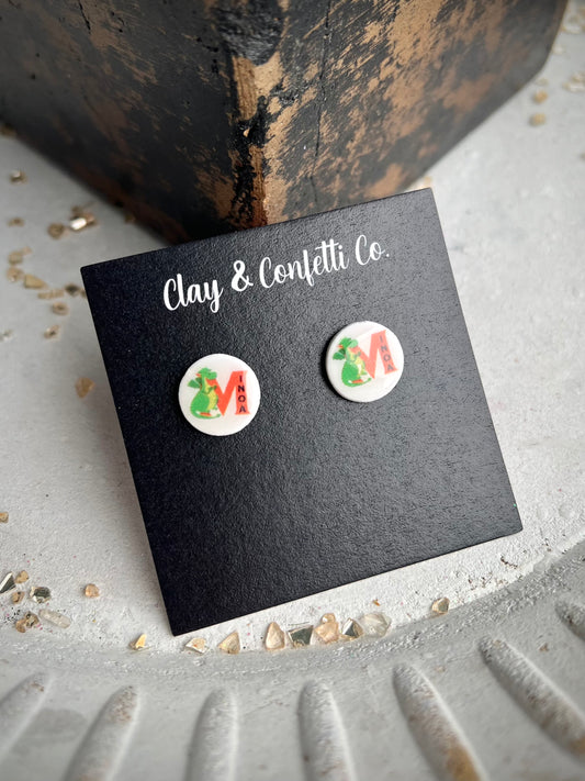 Minoa Dragon Stud Earrings