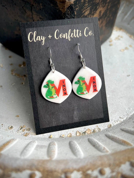 Minoa Dragon Dangle Earrings
