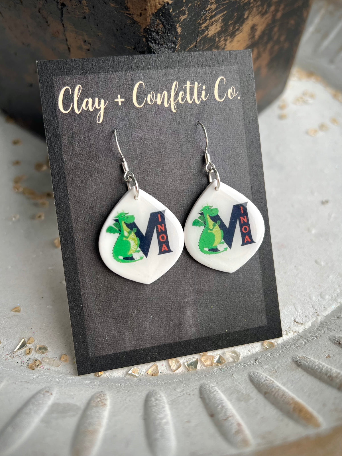 Minoa Dragon Dangle Earrings
