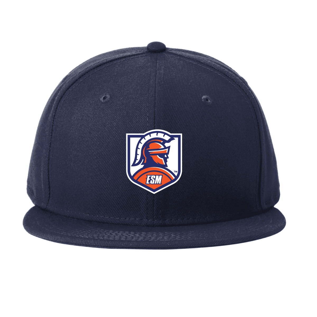 New Era® Standard Fit Flat Bill Snapback Cap - Spartan Crest