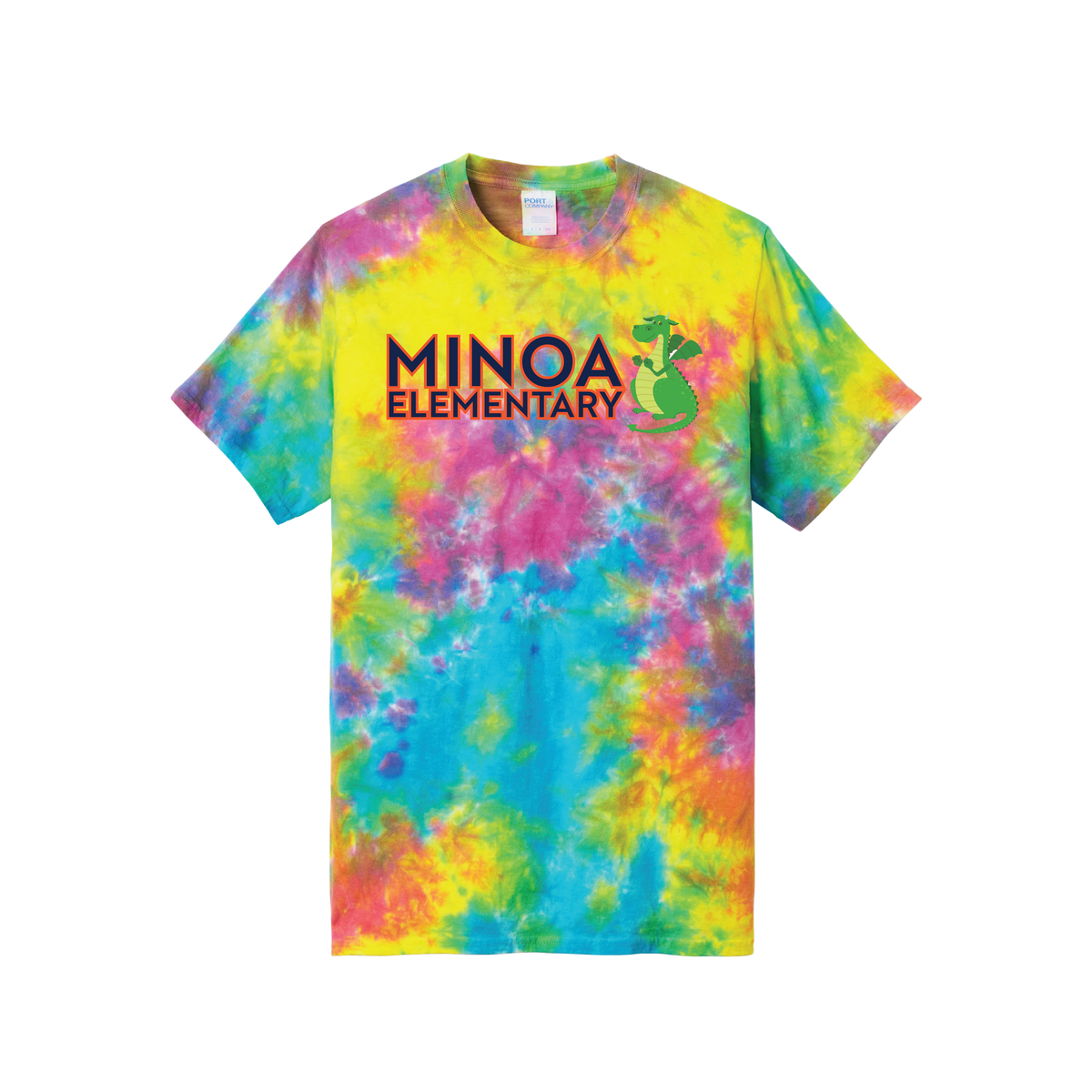 Port & Company ® Crystal Tie-Dye Tee - Minoa Dragon