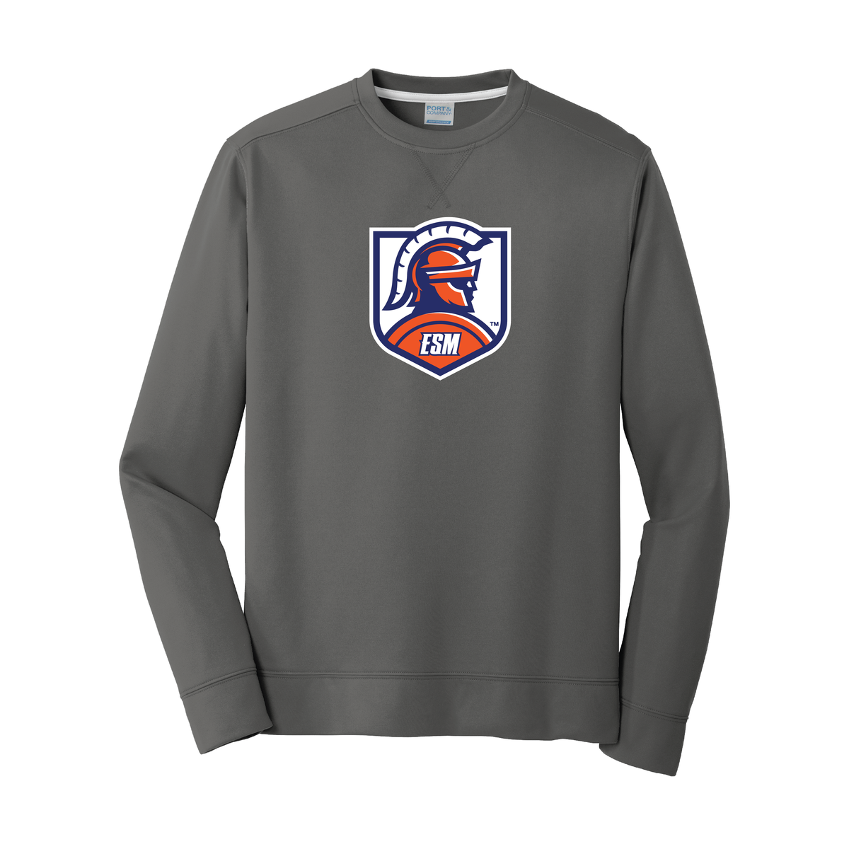Port & Company® Performance Fleece Crewneck Sweatshirt - Spartan Crest