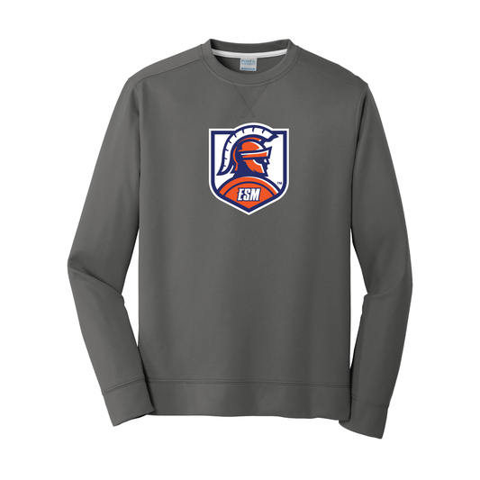 Port & Company® Performance Fleece Crewneck Sweatshirt - Spartan Crest