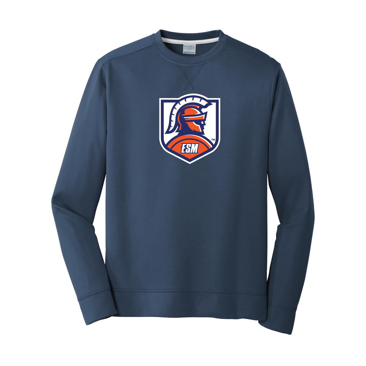 Port & Company® Performance Fleece Crewneck Sweatshirt - Spartan Crest
