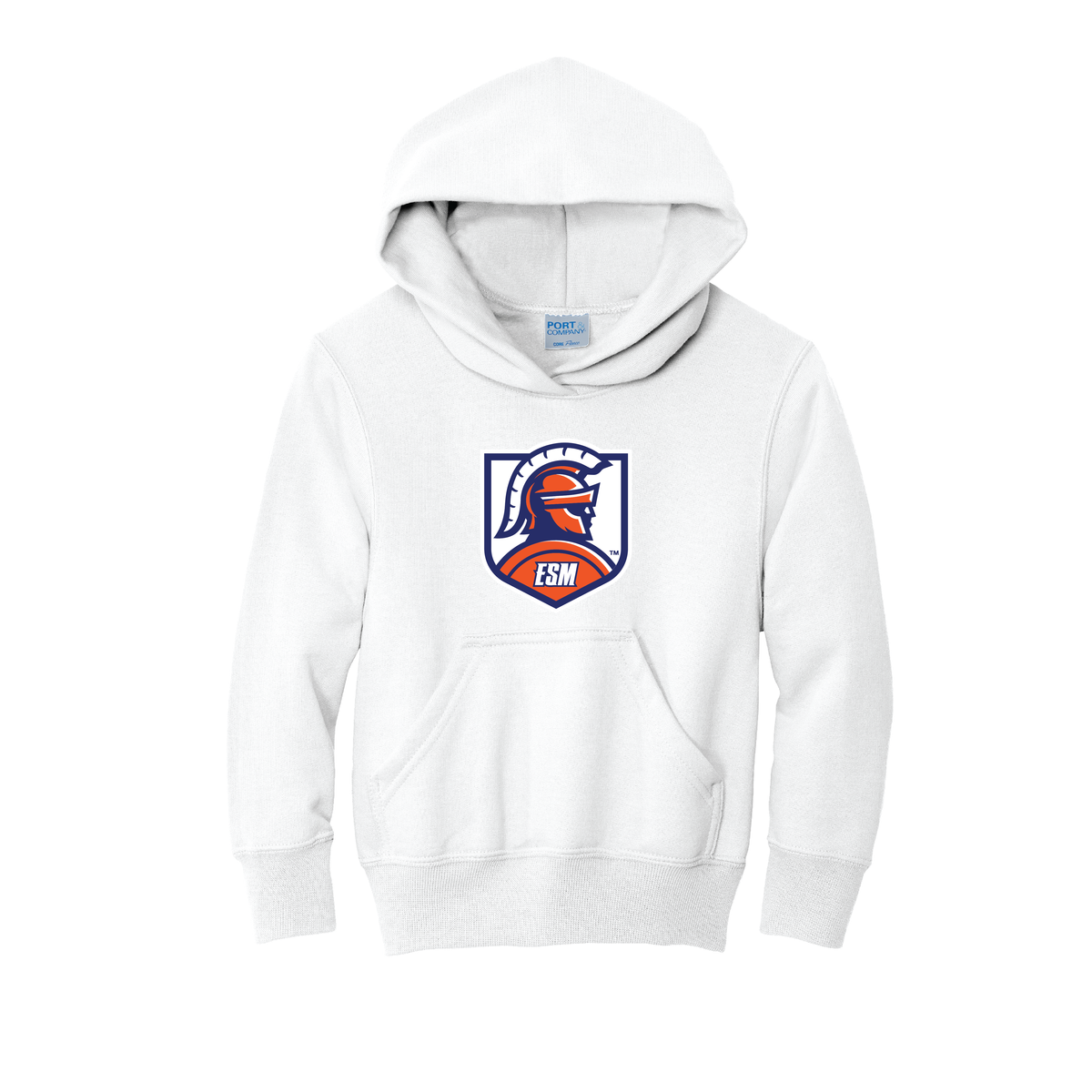 Port & Company® Youth Core Fleece Pullover Hooded Sweatshirt - Spartan Crest