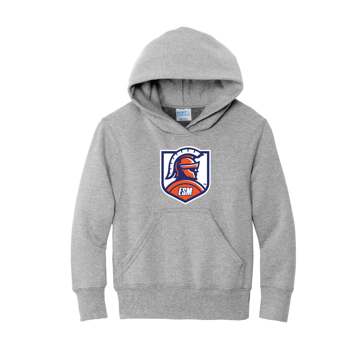 Port & Company® Youth Core Fleece Pullover Hooded Sweatshirt - Spartan Crest