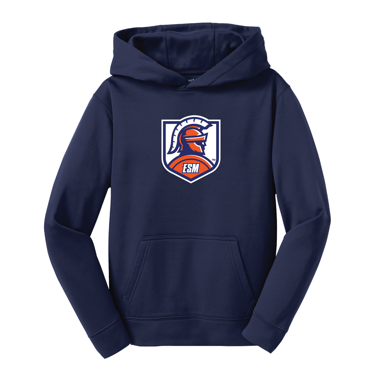 Sport-Tek® Youth Sport-Wick® Fleece Hooded Pullover - Spartan Crest