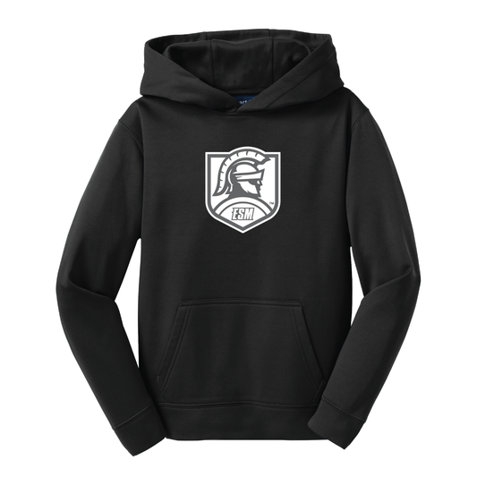 Sport-Tek® Youth Sport-Wick® Fleece Hooded Pullover - Spartan Crest