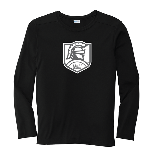 Sport-Tek ® Youth Posi-UV ® Pro Long Sleeve Tee - Spartan Crest