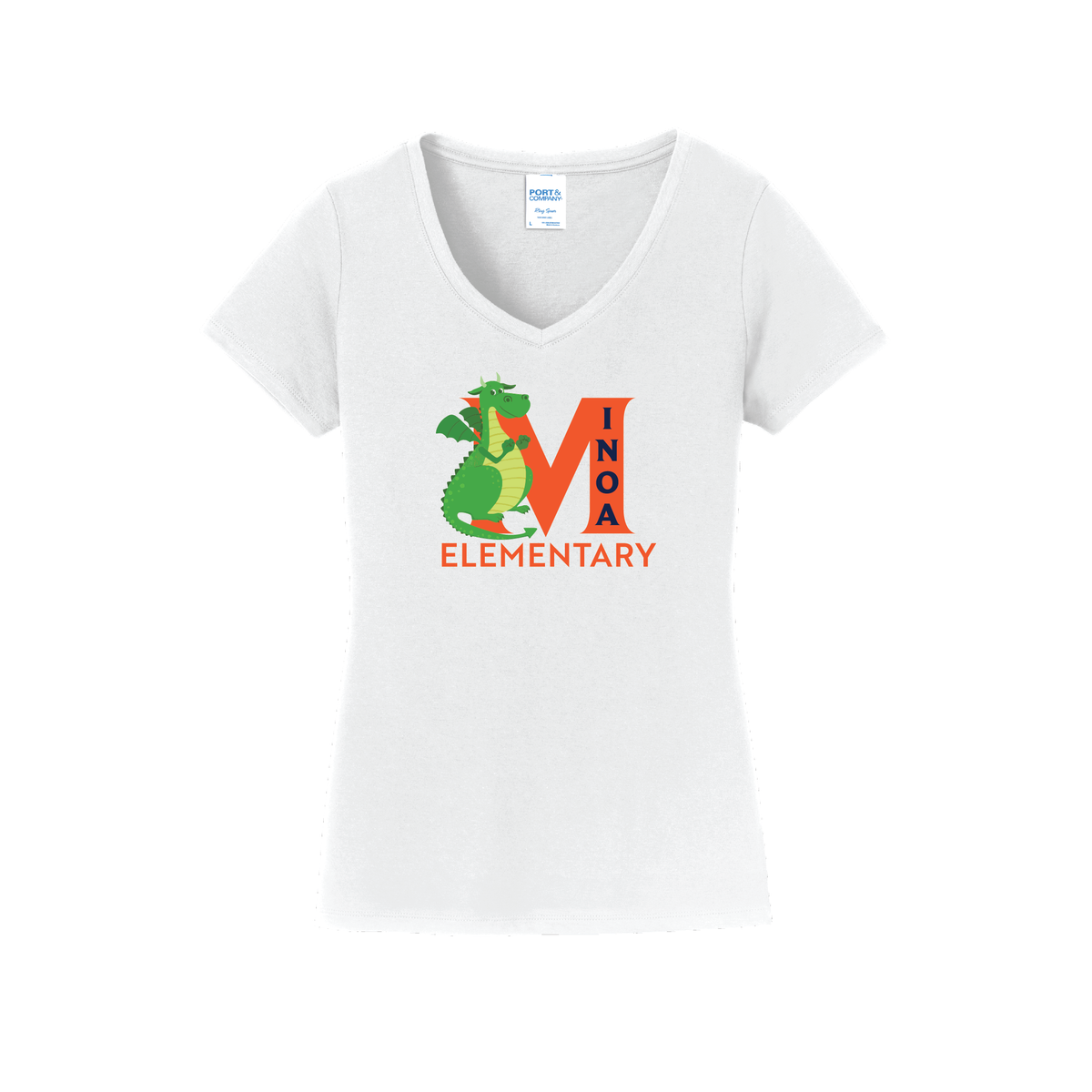 Port & Company® Women's Fan Favorite™ V-Neck Tee - Dragon M