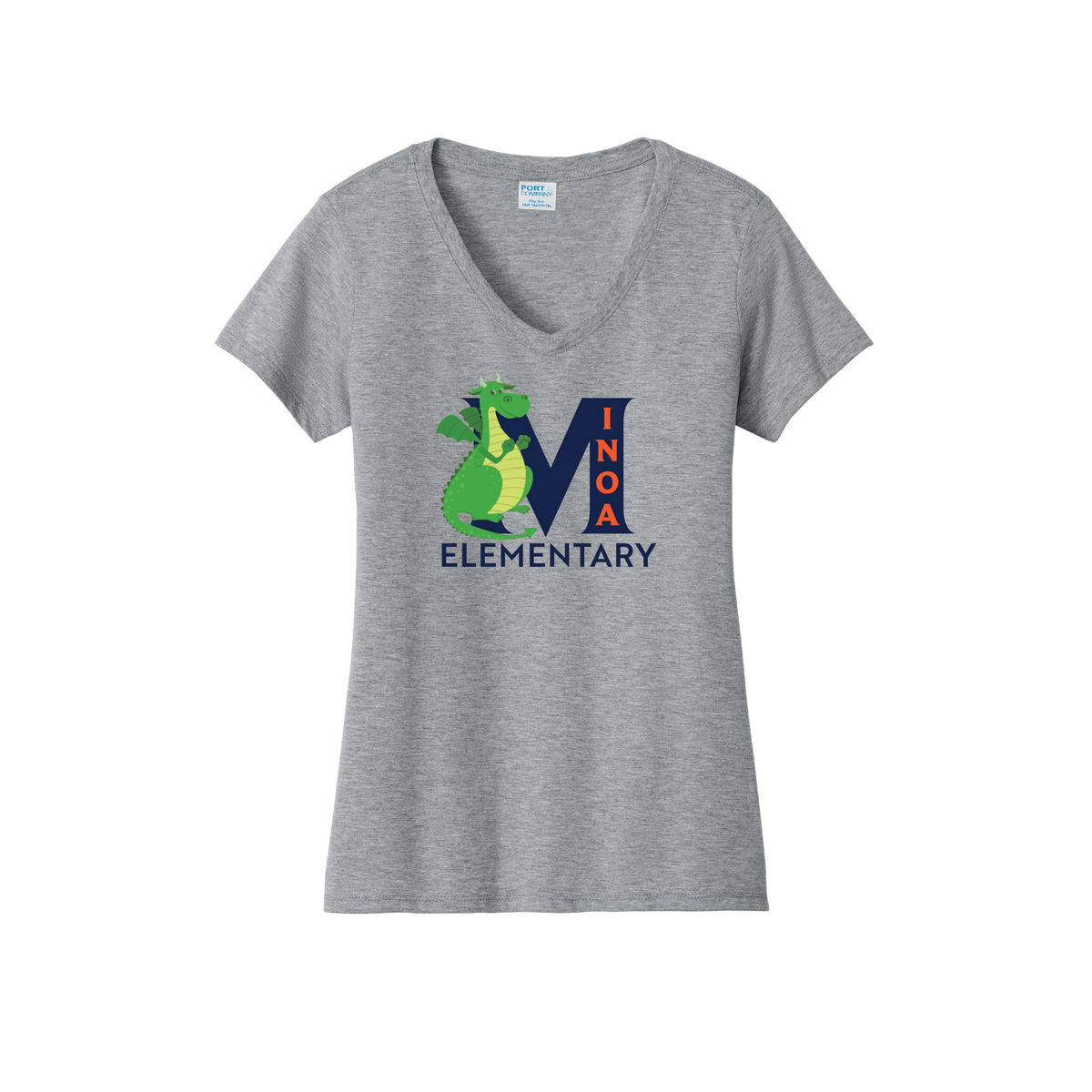 Port & Company® Women's Fan Favorite™ V-Neck Tee - Dragon M