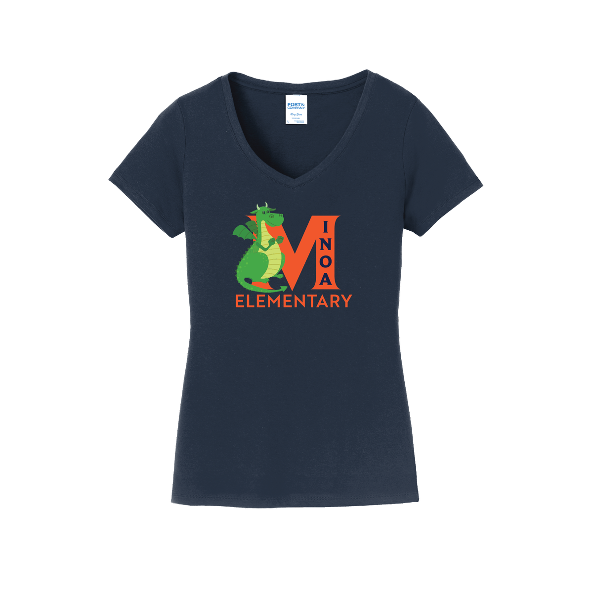 Port & Company® Women's Fan Favorite™ V-Neck Tee - Dragon M