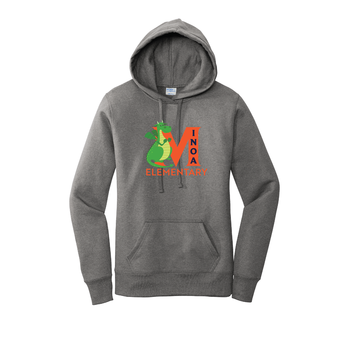 Port & Company® Women's Core Fleece Pullover Hooded Sweatshirt - Dragon M