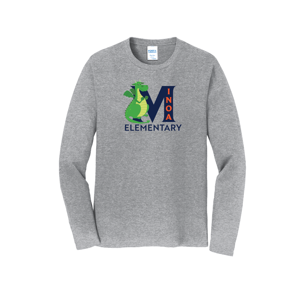 Port & Company® Long Sleeve Fan Favorite™ Tee - Dragon M