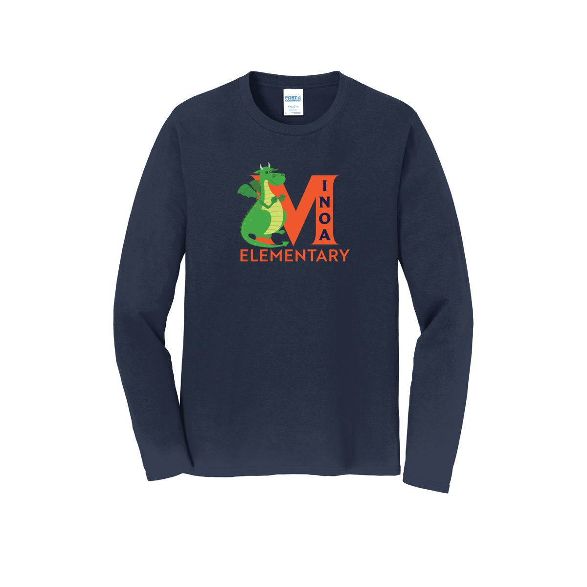 Port & Company® Long Sleeve Fan Favorite™ Tee - Dragon M