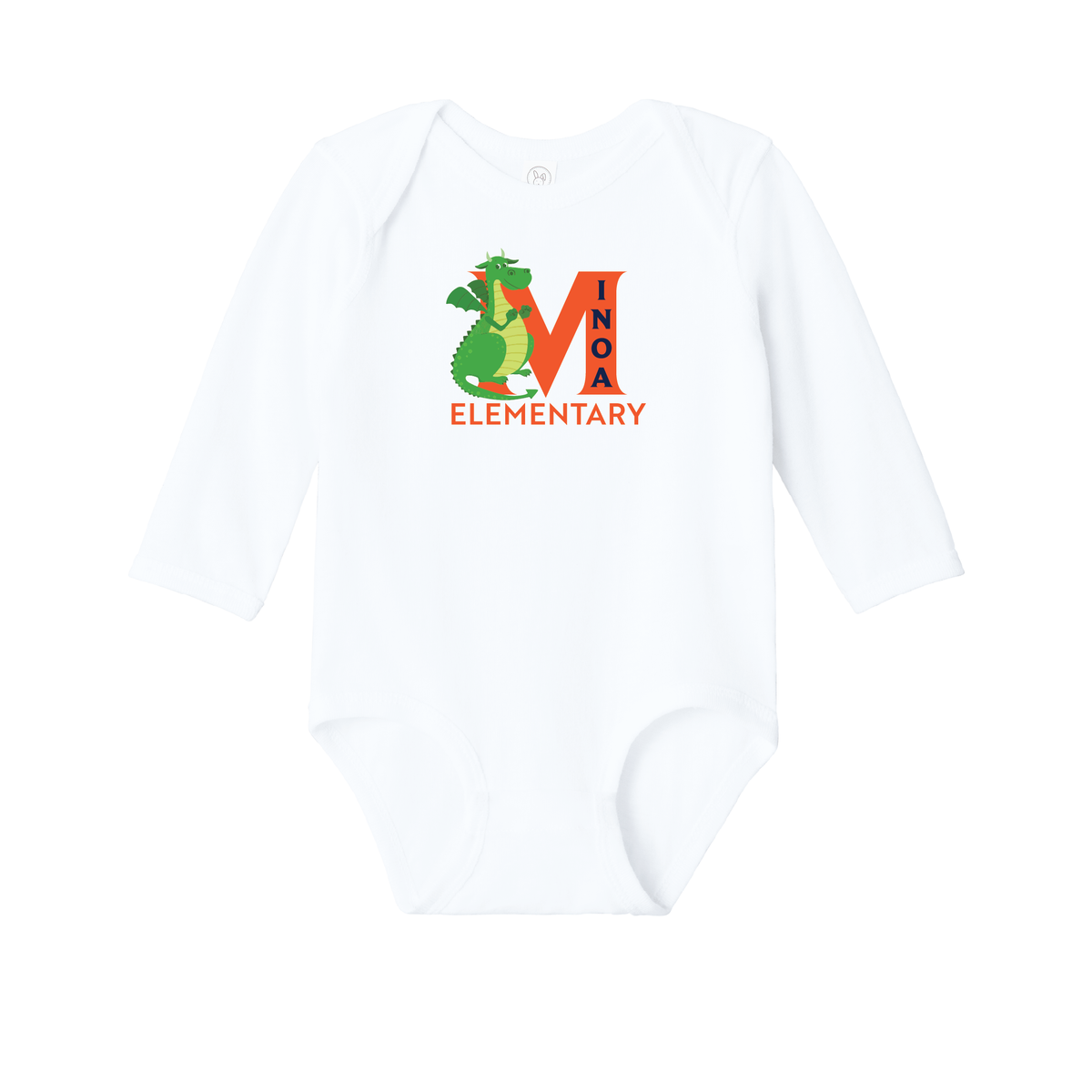 Rabbit Skins™ Infant Long Sleeve Jersey Bodysuit - Dragon M